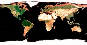 Photomosaïque de la Terre sans couverture nuageuse - Unbekannt