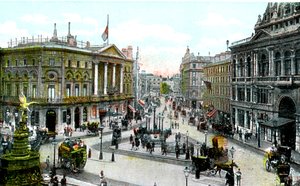 Piccadilly Circus, Londres, 20e siècle