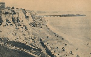 Jetée et Sables depuis Dudley Chine, Jetée de Boscombe au loin, 1929