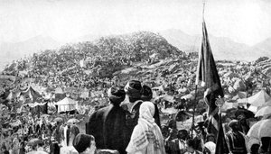 Pèlerins accomplissant le Wukuf, Mont Arafat, Arabie Saoudite, 1922 - Unbekannt