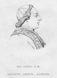 Pio. Sexto. P.M. Bonarum. Artium. Patrono., vers 1850