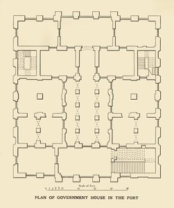 Plan de la Maison du Gouvernement dans le Fort