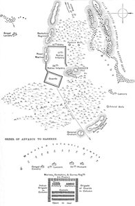 Plan de la bataille de Hasheen, 20 mars 1885