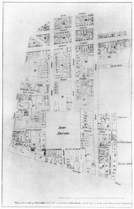 Plan du domaine du duc de Portland, Soho Square, Londres, 1907