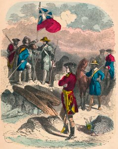 Plantation du drapeau royal sur les ruines du Fort Du Quesne, 1758 - Unbekannt