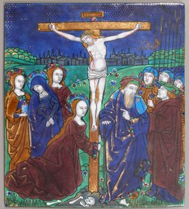 Plaque avec la Crucifixion, français, 16e siècle