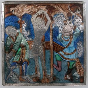 Plaque avec la flagellation, italien, 14ème siècle - Unbekannt