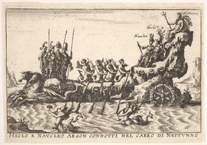 Planche 9 : Argonautes Hicleus et Naucleus menés dans le flot de Neptune - Unbekannt