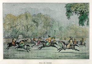 Polo au Tibet, 19ème siècle