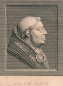 Pape Léon X 1475-1521, né Giovanni di Lorenzo de Medici, vers 1830 - Unbekannt