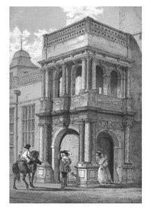 Porche à Audley End, Essex, vers 1840