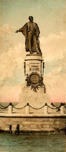 Port-Saïd. - Statue de Ferdinand de Lesseps, vers 1918-1939