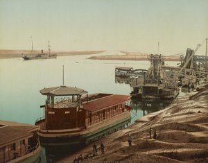 Port-Saïd, entrée du canal de Suez, vers 1900