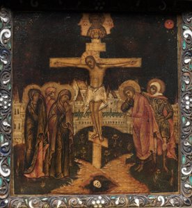 Triptyque portatif : La Crucifixion, 1600s - Unbekannt