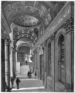 Portique de la chapelle Pazzi, cloître de la basilique Santa Croce, Florence, 1882 - Unbekannt