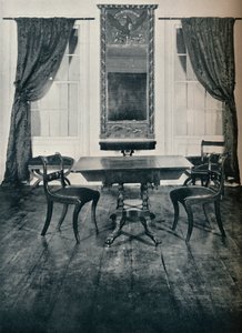 Partie du salon de la maison à Irvington, New York, construite vers 1820, 1930