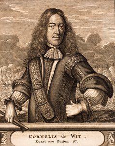 Portrait de Cornelis de Witt 1623-1672 De : Schauplatz des Krieges, 1675