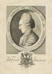 Portrait du comte Johann Friedrich Struensee 1737-1772, 1773