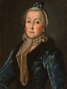 Portrait de la comtesse Anna Danilovna Troubetskaya 1710-1780, née Drutskaya-Sokolinskaya, seconde moitié du 18ème siècle