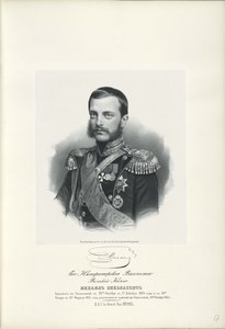Portrait du Grand-Duc Michel Nikolaïevitch de Russie, 1832-1909, 1858 - Unbekannt