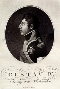 Portrait de Gustave IV Adolphe de Suède, début du 19e siècle