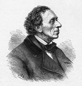 Portrait de Hans Christian Andersen 1805-1875, c. 1850