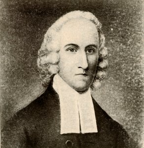 Portrait de Jonathan Edwards, en manteau simple et bandes de ministre presbytérien, vers 1750 - Unbekannt