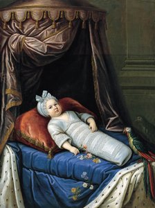 Portrait de Louis XIV 1638-1715 en bébé, vers 1638