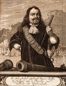 Portrait de Michiel de Ruyter 1607-1676 Schauplatz des Krieges, 1675