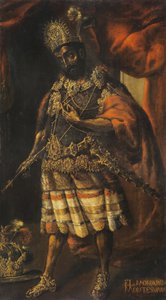 Portrait de Moctezuma II, 17ème siècle - Unbekannt