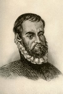 Portrait de Pedro Menendez de Aviles, montrant une tenue espagnole