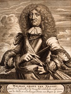 Portrait du prince Walrad de Nassau-Usingen 1635-1702 De : Schauplatz des Krieges, 1675 - Unbekannt