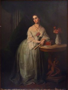 Portrait de la princesse Nino Aleksandrovna Griboyedova née Chavchavadze, milieu du 19ème siècle - Unbekannt