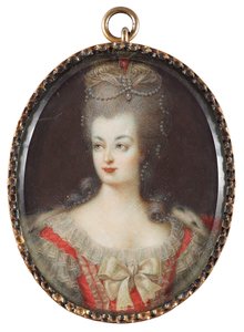 Portrait de la Reine Marie-Antoinette de France 1755-1793, Milieu du 18ème siècle