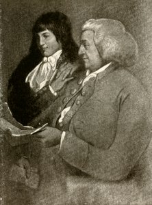 Portrait de Samuel Shoemaker, en perruque, et son fils, 1789, 1937