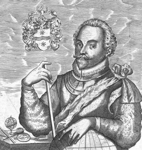 Portrait de Sir Francis Drake. Frontispice de The World Encompassed - Unbekannt