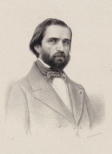 Portrait du compositeur Giuseppe Verdi 1813-1901, c. 1850 - Unbekannt