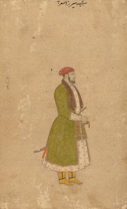 Portrait du courtisan Mirza Muizz, c. 1680-1700 - Unbekannt