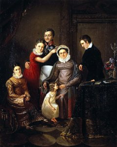 Portrait de la famille du prince Nikolay Repnin-Volkonsky, années 1820