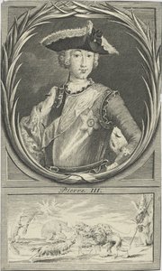 Portrait du tsar Pierre III de Russie 1728-1762, vers 1750 - Unbekannt