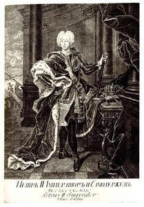 Portrait du tsar Pierre II de Russie 1715-1730