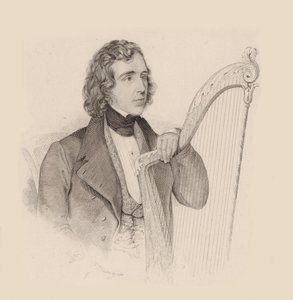 Portrait du harpiste et compositeur Elias Parish Alvars
