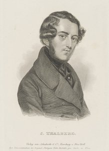 Portrait du pianiste et compositeur Sigismund Thalberg 1812-1871, vers 1850 - Unbekannt