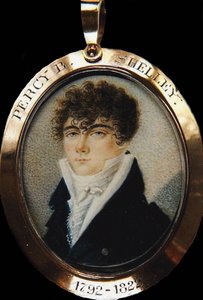 Portrait du poète Percy Bysshe Shelley 1792-1822, vers 1825 - Unbekannt