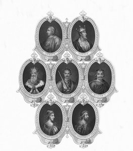 Portraits de pièces anciennes, milieu du 19ème siècle