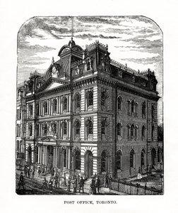Bureau de poste, Toronto, Ontario, Canada, 19ème siècle