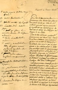 Notes préparatoires pour le Concordat, 22 novembre 1800, 1921