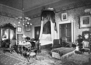 Chambre du président Harrison à la Maison Blanche, Washington DC, USA, 1908