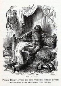 Le prince Henri offre sa vie lorsque son père doute de sa loyauté en rendant la couronne, 1882