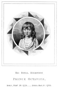 Prince Octavius, huitième fils de George III, XIXe siècle